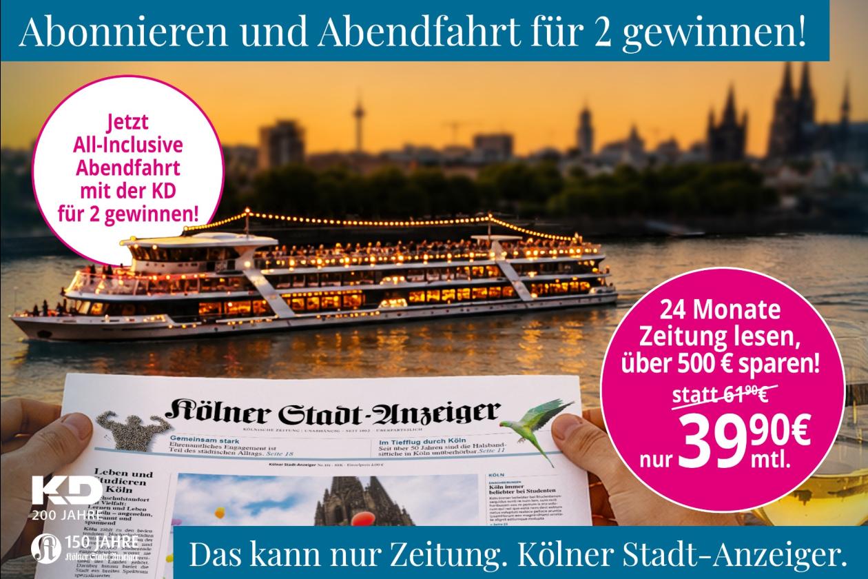 Jeden Morgen frisch gedruckt — das ist Kölner Lebensart.