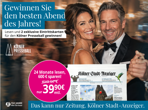 Ihre Zeitung. Ihr Abend. Ihr großer Auftritt.