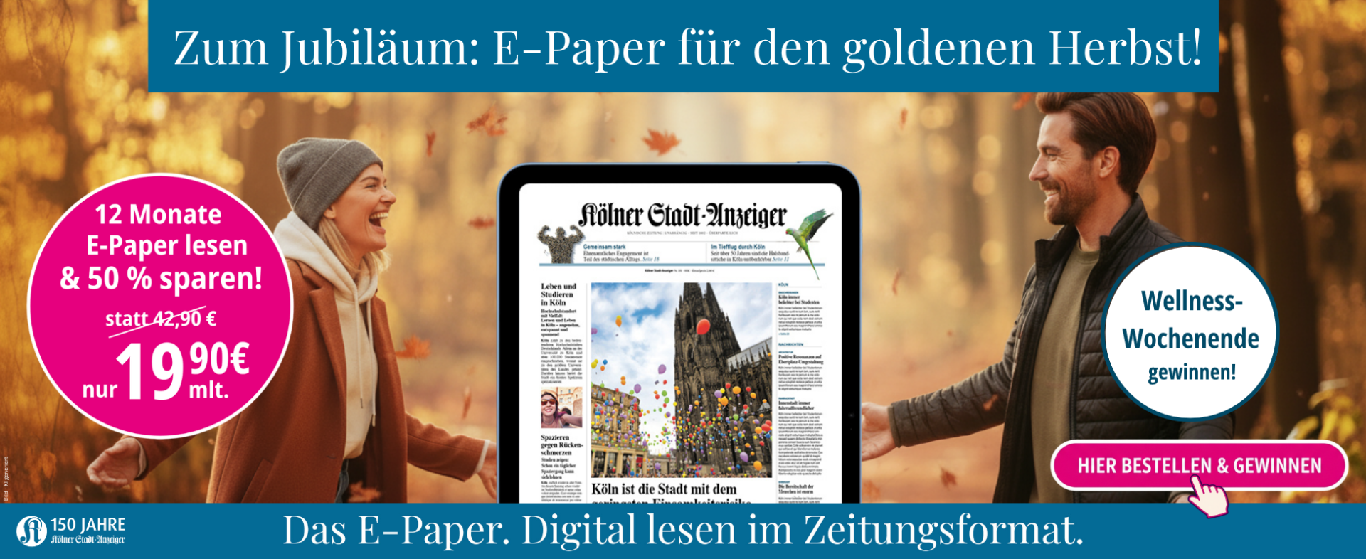 Goldener Jubiläumsherbst – 50% sparen