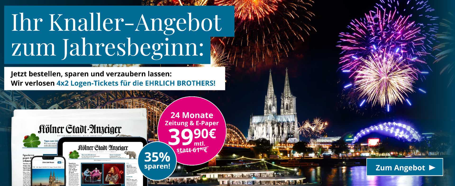 Ins magische Jahr mit der gedruckten Zeitung starten