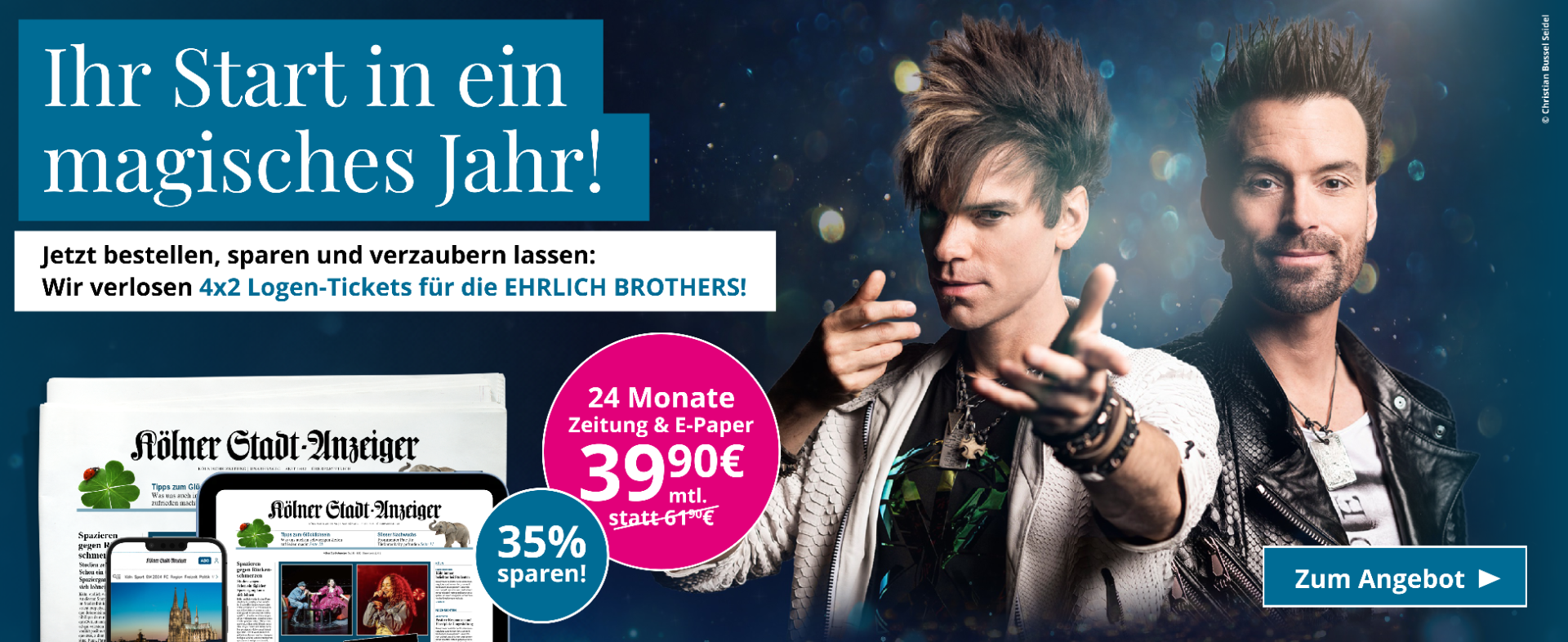 Ins magische Jahr mit der gedruckten Zeitung starten